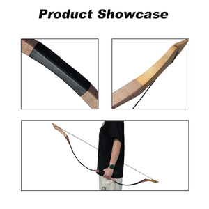 Directo de fábrica <span class=keywords><strong>30</strong></span> lb Patrón de pitón negro Equipo de arco tradicional Colección de dibujo recto para tiro al aire libre Caza deportiva - Product Image 6
