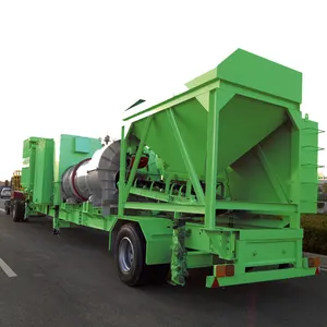 Mini planta de asfalto portátil de mezcla continua CAP20T con capacidad de 20 toneladas por hora