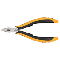 Alicates de Precisión ESD-715 de 5 Pulgadas con Mordazas Dentadas, Acero al Cromo Vanadio, Herramienta Multiusos de Seguridad Industrial OEM