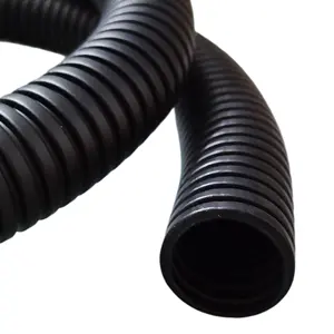 Manguera de plástico flexible Manga de alambre eléctrico Drenaje Tubo de plomería PP PA PE Tubo corrugado