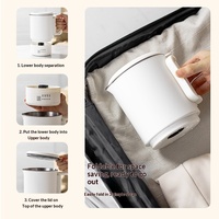 Bouilloire électrique portable sans fil en acier inoxydable 316, 600W, double protection, tasse de voyage, capacité 1L, chauffage rapide, bouilloire intelligente