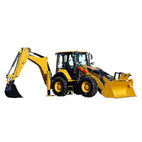 Mini-chargeuse-pelleteuse 434F2 de 3 tonnes, moteur diesel, pompe hydraulique, boîte de vitesses, moteur, haute efficacité, équipement de construction compact sur roues