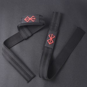 Custom Logo Wholesale Anime Berserk Adjustable Gym Lifting Straps for Deadlift for Weightlifting, Bodybuilding, Powerlifting - Product Image 1