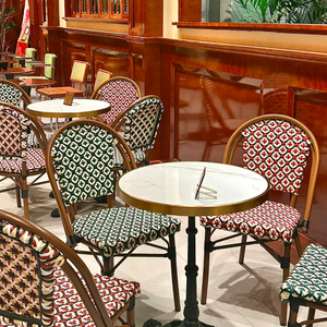 เก้าอี้หวายกลางแจ้งสไตล์โมเดิร์นมินิมอล โต๊ะระเบียง ร้านอาหาร คาเฟ่ โฮมสเตย์ เฟอร์นิเจอร์เชิงพาณิชย์อเนกประสงค์ - Product Image 2