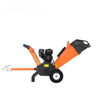 Broyeur de bois GS100 7HP 212cc à essence, déchiqueteur de branches 100mm, châssis renforcé 115kg pour l'entretien des propriétés