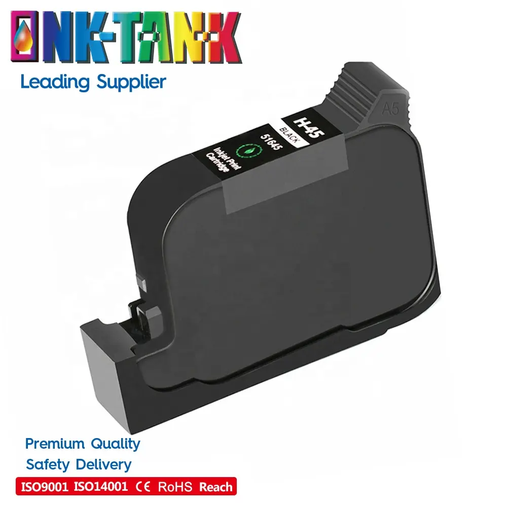 INK-TANK 51645A 45 45si 45ai 45a Überholte schwarze Tinten patrone Kompatibel mit HP45 für HP Deskjet 710c 830c Drucker