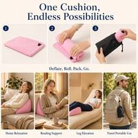 Coussin gonflable triangulaire pour couple, pour soulager le dos, avec housse lavable, coussin de positionnement yoga, cale dorsale réglable