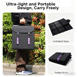 Portable <b>200W</b> Foldable <b>Solar</b> <b>Panel</b> <b>200W</b> Power for Daily Household Energy Needs Charges Laptop & Phones - Product Image 5