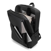 Sac à dos pour ordinateur portable à bandoulière avec chargement USB, sac à dos d'affaires pour hommes, sac à dos de voyage imperméable avec bandes réfléchissantes