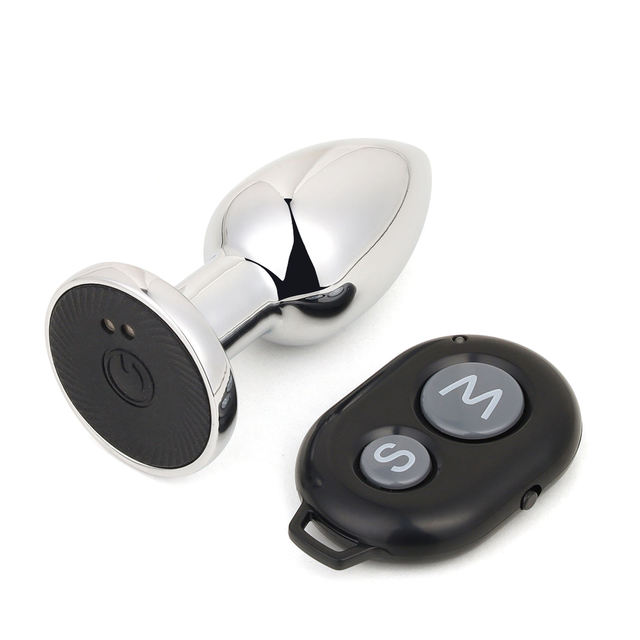 Rechargeable 10-Vibration-Mode Anal Vibrator with Remote Control Waterproof Butt Plug Anal Sex Toys for Men