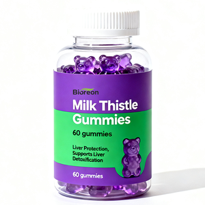 Gummies <span class=keywords><strong>de</strong></span> Chardon-Marie OEM avec Baies d'Amygadales Noires – Complément Herbal Naturel pour Renforcer la Défense Immunitaire des Adultes - Product Image 2