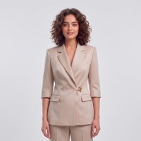Blazer pour femmes de plusieurs couleurs, respirant, en polyester, professionnel, pour le bureau, la carrière, l'image d'entreprise
