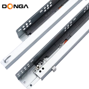 DONGGANG Correderas <span class=keywords><strong>para</strong></span> <span class=keywords><strong>cajones</strong></span> de estudio de instalación inferior con <span class=keywords><strong>cierre</strong></span> <span class=keywords><strong>lento</strong></span> de 2 pliegues - Product Image 3