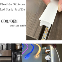 Perfil de Aluminio para Tiras LED, Carcasa de Extrusión, Montaje en Techo de Cine, Placa de Yeso, Iluminación Decorativa para Exteriores
