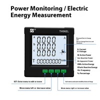 Compteur multifonctionnel triphasé avec affichage de la tension du courant d'énergie réactive active et connexion RS485