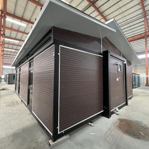 <span class=keywords><strong>Maison</strong></span> conteneur préfabriquée personnalisée <span class=keywords><strong>à</strong></span> toit incliné en EPS, avec porche <span class=keywords><strong>à</strong></span> toit en pente, aménagement 2 pièces, idéale pour bureau, hôtel <span class=keywords><strong>ou</strong></span> location - Product Image 5