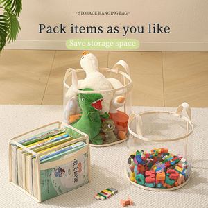 กระเป๋าจัดเก็บของกันน้ำแบบใส PVC สำหรับหนังสือของเล่นเสื้อผ้า - Product Image 4