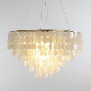 <b>Shell</b> wind chime <b>light</b> Modern Seashell wind chime <b>light</b> LED Adjustable Color Temp Dimmable Pendant <b>Light</b> - Product Image 1