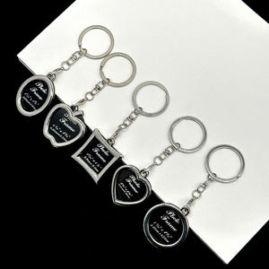 Factory Personalized Blank Picture Frame Key Rings Photo Frame <b>Keychain</b> Metal <b>Custom</b> Sublimation <b>Keychain</b> for Promotion - Product Image 2