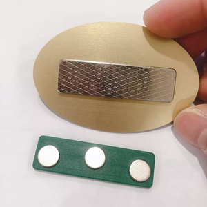 Adı etiketi güçlü kalıcı 3 mıknatıslar rozet tutucu giyim Metal rozet neodimyum adı rozeti toptan manyetik - Product Image 6