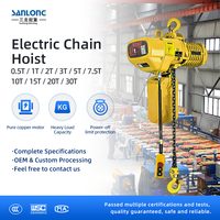 Palans à chaîne électriques ROHO 1-5 tonnes HHBB 220V 380V avec télécommande sans fil, palan à chariot certifié ISO CE pour levage industriel