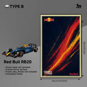 Cadre de Présentation pour Voiture F1 <span class=keywords><strong>LEGO</strong></span> TECHNIC Oracle Red Bull Racing RB20 42206 - Product Image 6