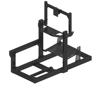Simulador de Juegos Virtual al por Mayor, Simulador de Conducción Directo, Volante de Carreras Sim, Cabina de Simulación de Carreras de Aluminio Extruido