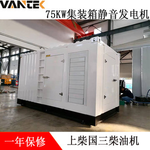 Jiangsu Wantai 75kW Containerized <b>Silent</b> Diesel <b>Generator</b> Set Electronic Injection National III Emission Standard - Product Image 2