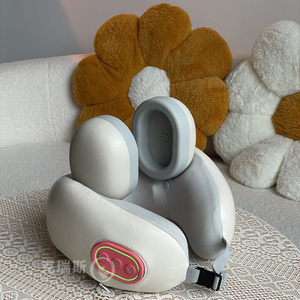 Cervical Spine Neck <strong>Shiatsu</strong> Deep Tissue <strong>Kneading</strong> Pillow Back and Neck <strong>Massager</strong> with Heat Application Body Massage Pillow - Product Image 3