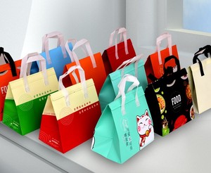 Sacs isothermes personnalisés en non-tissé pour restaurants, fast-foods, café, bubble tea, jus de fruits, à emporter, avec logo - Product Image 6
