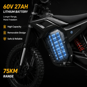Moto tout-terrain Surrou homologuée CE 60V 2000W à moteur central, 4500W, pour adulte, type Pit Bike - Product Image 4