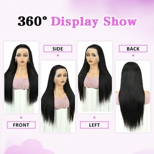 Vente d'usine FH : Perruques lisses de 22 pouces, perruque frontale en dentelle 13x4, cheveux humains, bande détachable, densité 180%, cheveux naturels vietnamiens - Product Image 4