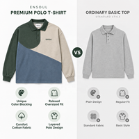T-shirts et Sweat-shirts Homme Personnalisés de Marque Premium, Color Block, 100% Coton, Manches Longues, Streetwear, Broderie, Respirant, Décontracté, ODM