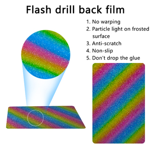 3D Flash kim cương trở lại phim điện thoại di động da Sticker Hydrogel phim máy cắt vật liệu - Product Image 5