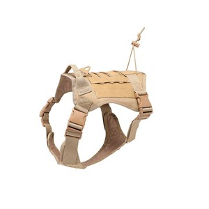 Harnais tactique pour animaux de compagnie, harnais réglable pour chien avec poche Molle, harnais d'entraînement et de promenade en plein air - Product Image 4