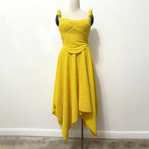 Bettergirl 2025 nuevo vestido largo <span class=keywords><strong>Rosa</strong></span> plisado con cuello diagonal <span class=keywords><strong>de</strong></span> un solo hombro - Product Image 6