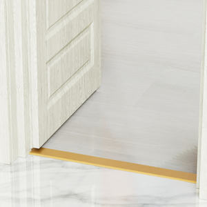 Installation facile Bande de <span class=keywords><strong>seuil</strong></span> de porte en aluminium de 33mm de <span class=keywords><strong>large</strong></span> Bandes de séparation de plancher dorées - Product Image 5