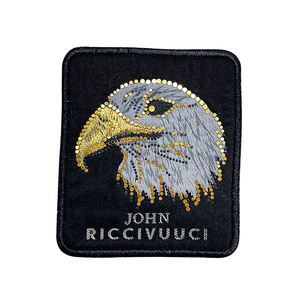 แผ่นปะติดรูปนกอินทรี 3 มิติ ประดับคริสตัลแบบกำหนดเอง พร้อมงานปักเงางามสำหรับกางเกงยีนส์แฟชั่น - Product Image 2