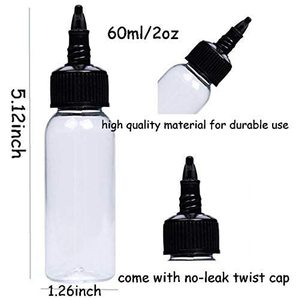 Botella de Plástico PET Transparente de 3oz, 4oz, 5oz, 8oz y 12oz con Tapa de Rosca y Aplicador de Presión para Aceite Capilar, Personalizable - Product Image 3