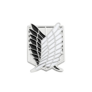 Anime giapponese attacco alla spilla in smalto titano Eren Jaeger Mikasa Ackerman Jiyuu No <span class=keywords><strong>Tsubasa</strong></span> Cartoon spilla distintivo regalo all'ingrosso - Product Image 3