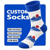 Chaussettes de football personnalisées à motifs colorés, prêtes à la vente en détail, pour la course, l'entraînement et les sports
