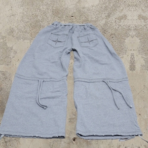 Pantalon de jogging en molleton 100 % coton, vierge, de haute qualité, personnalisé, délavé à l'acide, effet usé et déchiré, délavé soleil, vente en gros - Product Image 3