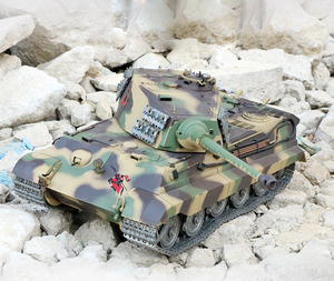 Tanque Henglong 3888A-1 1/16 <span class=keywords><strong>RC</strong></span>, Tanque Militar de Metal, Eléctrico, de Combate, Modelo Alemán <span class=keywords><strong>King</strong></span> <span class=keywords><strong>Tiger</strong></span>, con Humo, Balas BB, Batería Lipo de 7.4V, 30m - Product Image 6