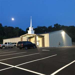 Anpassbare moderne Kirche Leicht stahl konstruktion Vorgefertigtes Fabrik gebäude Massives H-förmiges Stahlträger schweißen Biegen Schneiden - Product Image 6