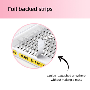 Hàn Quốc PBT sợi ngắn STEM Pre Made Fan handmade 8D 0.05 PREMADE. Người hâm mộ lông mi Mở Rộng 1200 PREMADE khối lượng người hâm mộ Việt Nam - Product Image 4