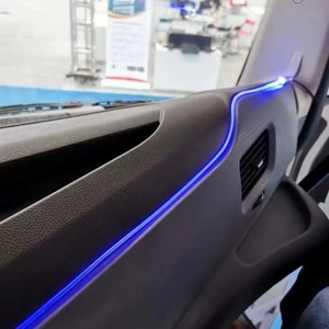 Luz Interior para Camión RGBIC Controlada por Aplicación - Tira LED Ambiental con Sincronización Musical, Ambiente Romántico para Cabina, Estilo Lujoso - Product Image 1