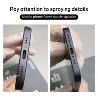 JiuTu Ensemble de pistolet pulvérisateur à gâchette professionnel pour la réparation et la remise à neuf de la peinture en aérosol du cadre du téléphone portable