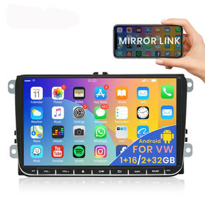 더블 딘 9인치 안드로이드 카 라디오 1+32/2+32G 오토라디오 GPS 와이파이 FM 카플레이 (폭스바겐/<span class=keywords><strong>VW</strong></span>/폴로/파사트/세아트/톨레도) 드롭쉬핑 - Product Image 1