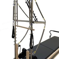 Machine de Pilates Reformer Commerciale en Bois d'Érable avec Demi-Trapeze pour l'Exercice Corporel et l'Utilisation en Studio de Pilates
