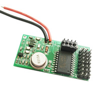 Module émetteur et récepteur RF 433 Mhz Relais de télécommande et commutateurs pour télécommandes